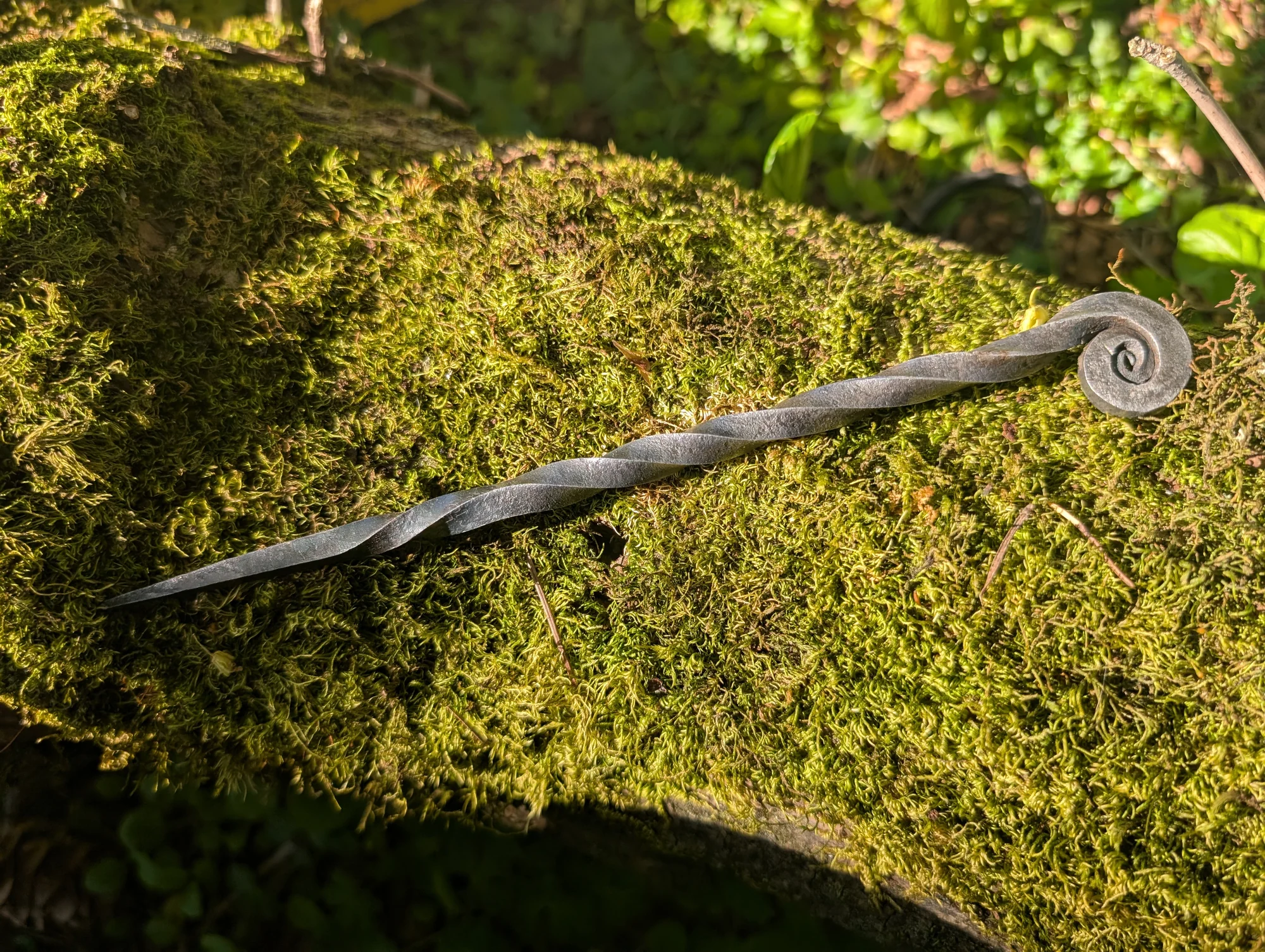 Iron candle scribe ritual tool - forged metal implement by BorboroForge
